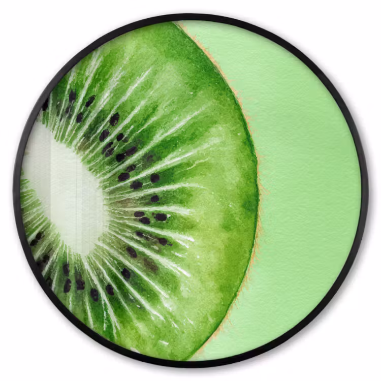 Fotolijst rond zonder passe partout - Kiwi - Groen - Fris — 1