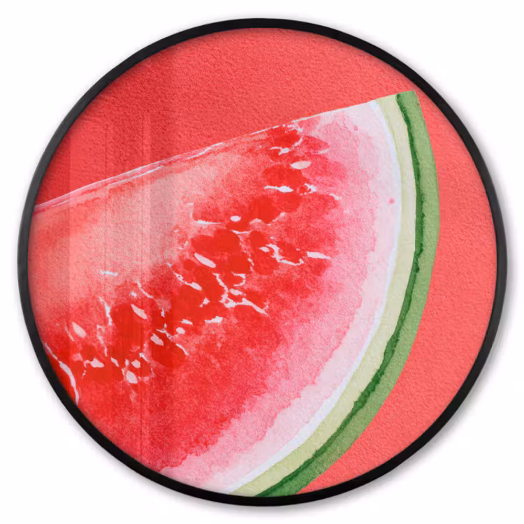 Fotolijst rond zonder passe partout - Watermeloen - Rood - Zomers — 1