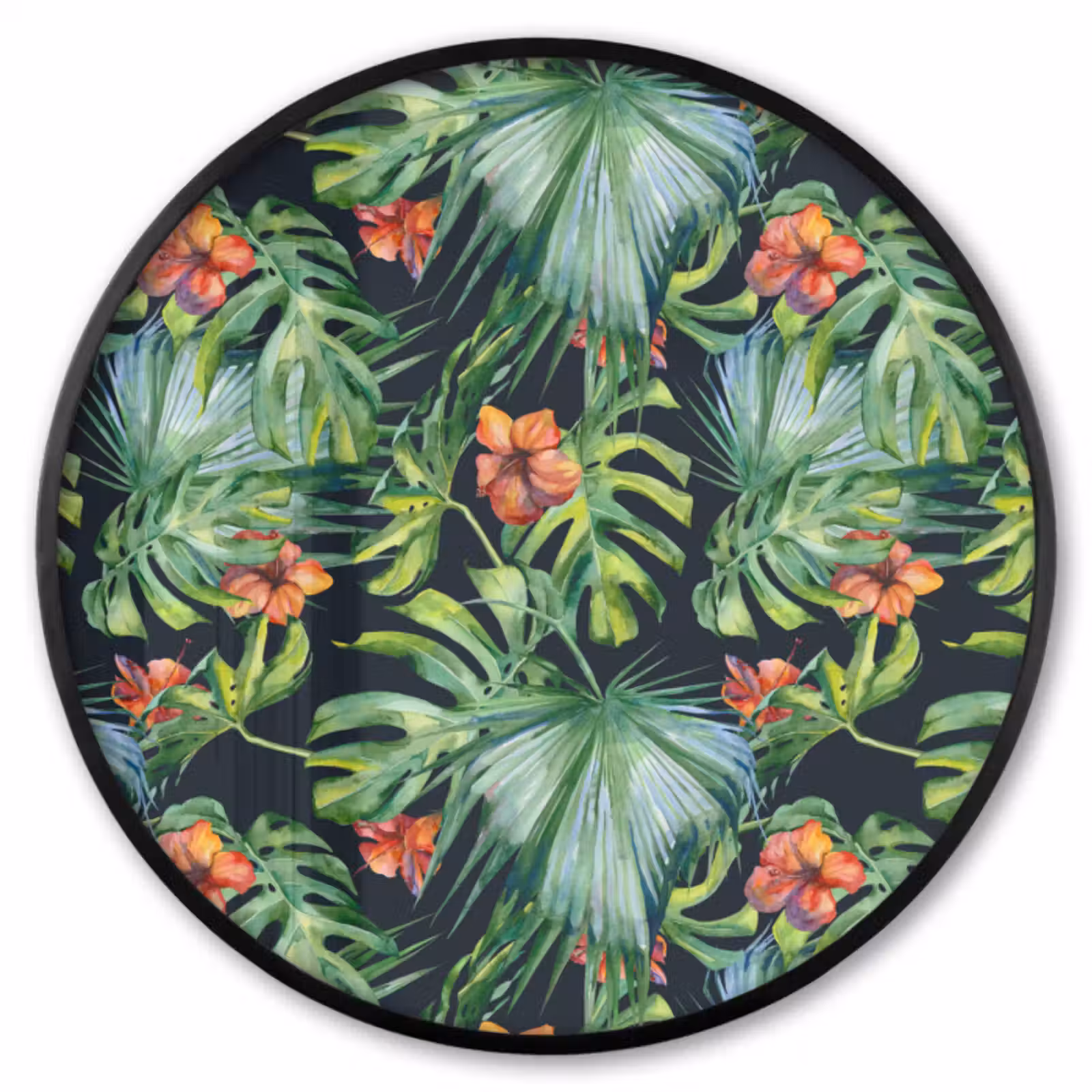 Ronde fotolijst - Monstera - Jungle - Bladeren — 1