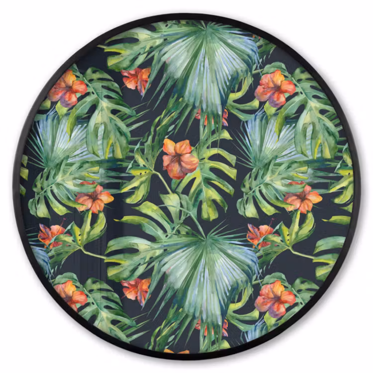 Ronde fotolijst - Monstera - Jungle - Bladeren — 1