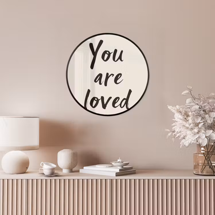 Ronde fotolijst - Minimalistisch - Beige - Love — 5