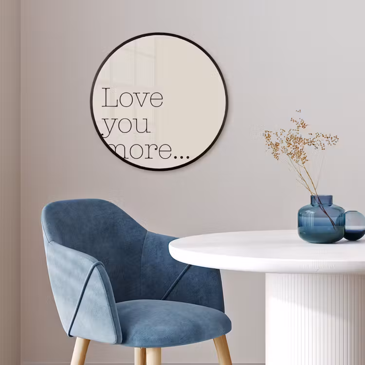 Ronde fotolijst - Minimalistisch - Love - Beige — 4