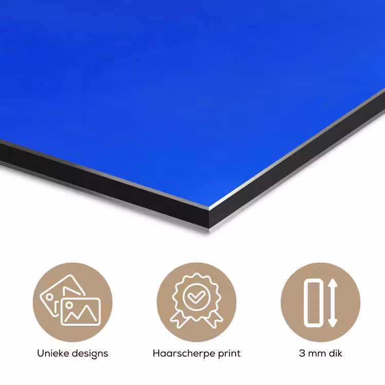 Aluminium schilderij - Tulp - Minimalistisch - Bladeren - Wit — 7