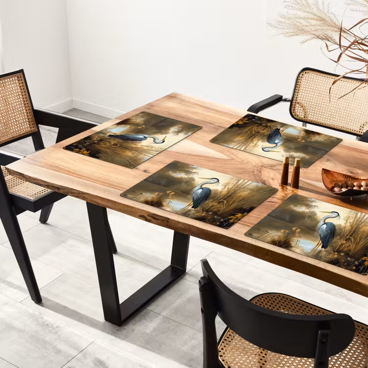 Placemat - 6 stuks - Reiger - Water - Planten — 5