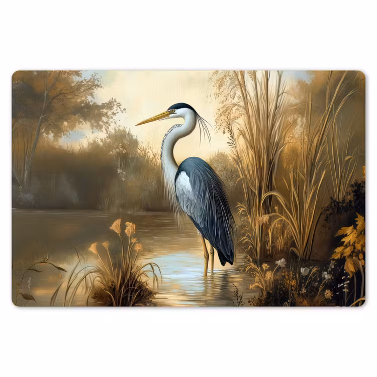 Placemat - 6 stuks - Reiger - Water - Planten — 7