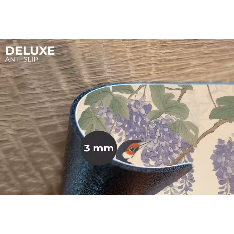 Placemat - 6 stuks - Specht - Bloemen - Paars — 4