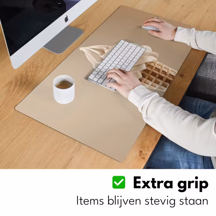 Bureau onderlegger - IJs - Softijs - Romig - Hoorntje - Beige — 5