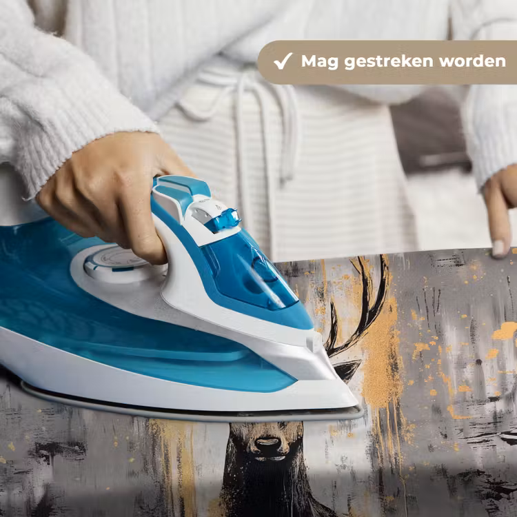 Wandkleed - Abstract - Hert - Gewei - Goud — 6