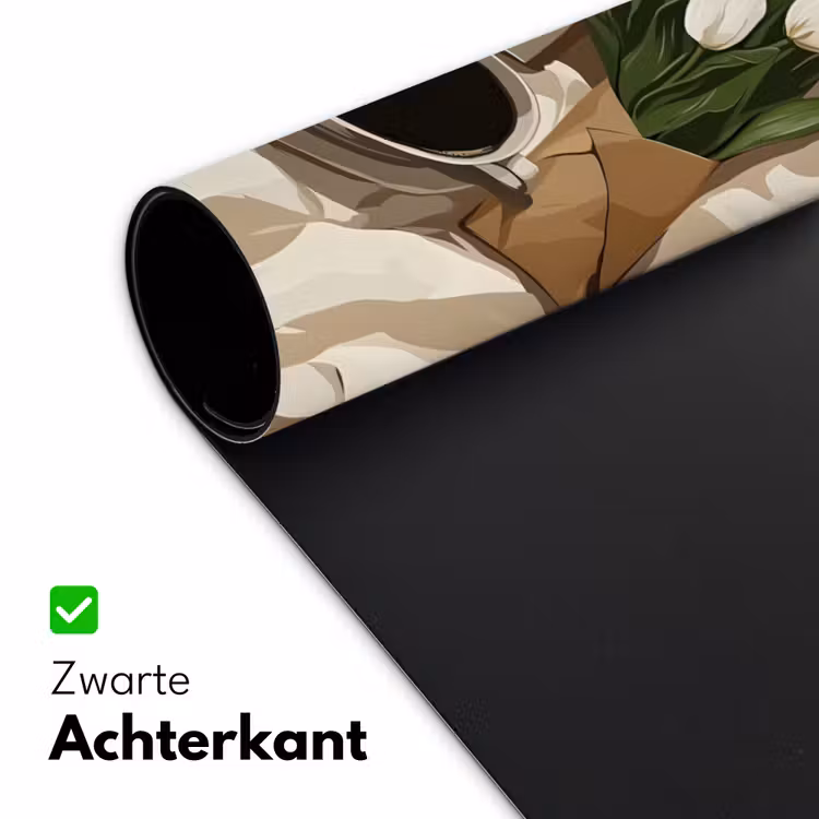 Bureau onderlegger - Boek - Illustratie - Tulpen - Koffie — 4