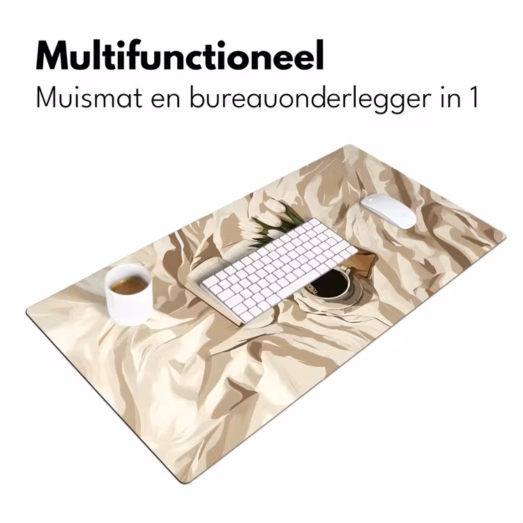 Bureau onderlegger - Boek - Illustratie - Tulpen - Koffie — 6