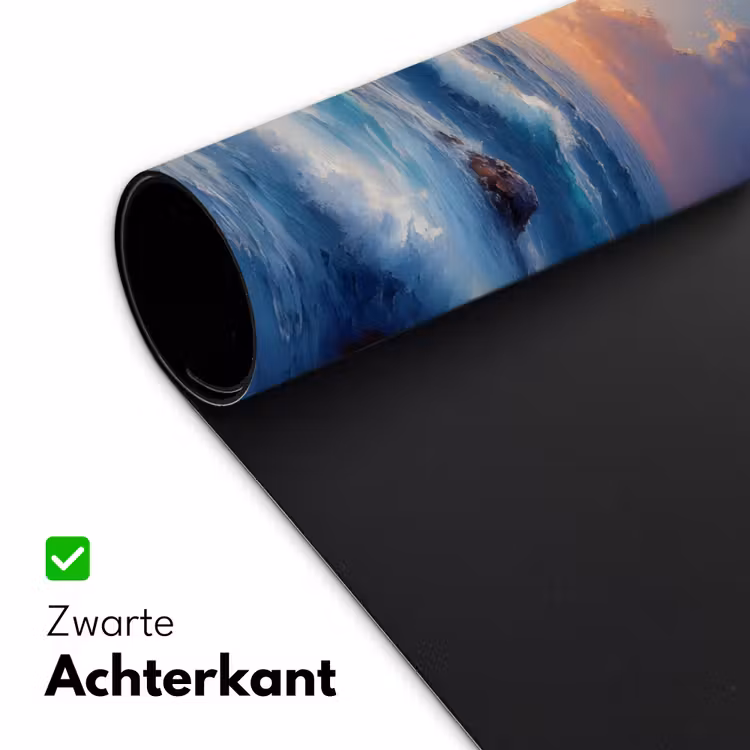 Bureau onderlegger - Golven - Zee - Kleurrijk - Rotsen — 4