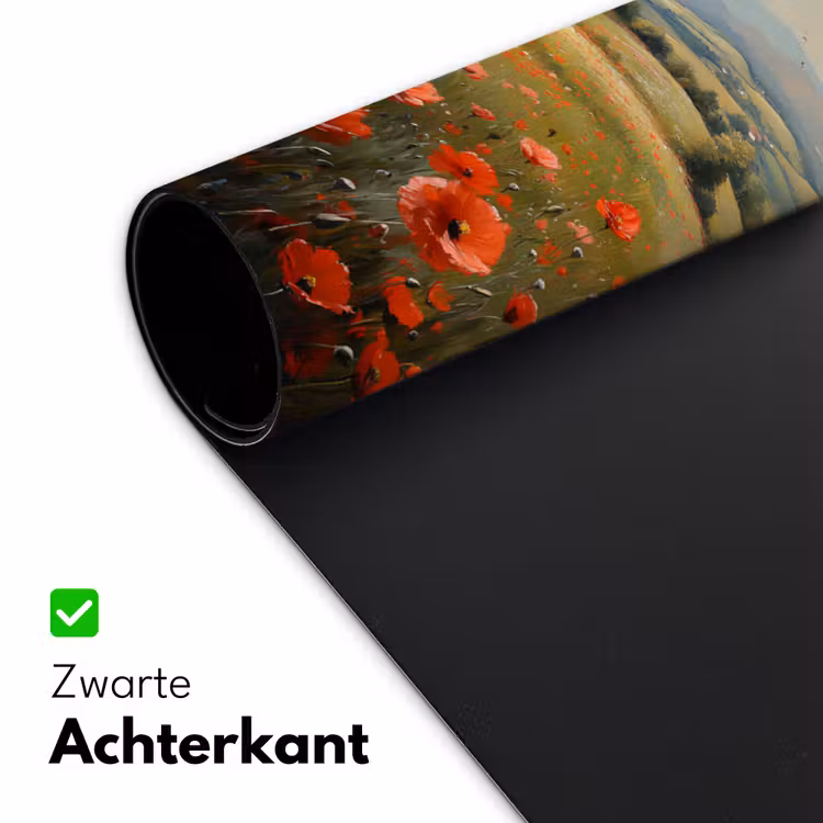 Bureau onderlegger - Klaprozen - Rood - Heuvels - Landschap — 4
