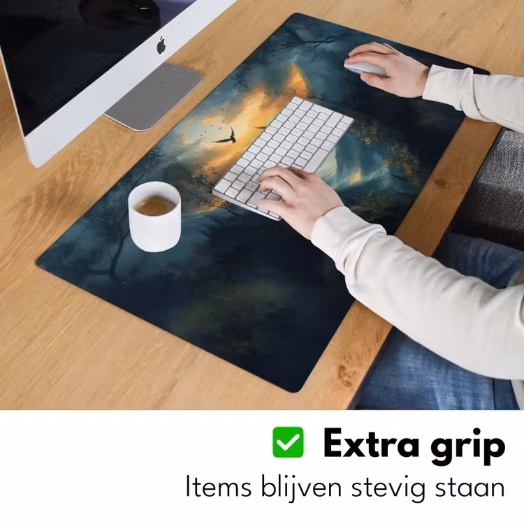 Bureau onderlegger - Vogels - Zon - Bomen - Groen — 5