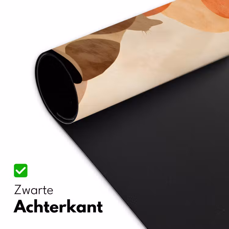 Bureau onderlegger - Katten - Zwart - Abstract - Cirkels — 4