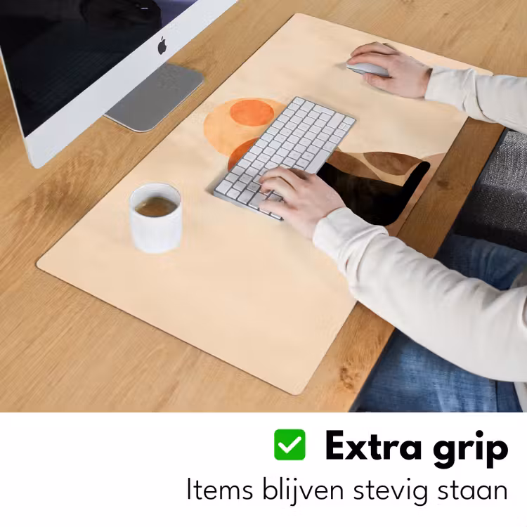 Bureau onderlegger - Katten - Zwart - Abstract - Cirkels — 5