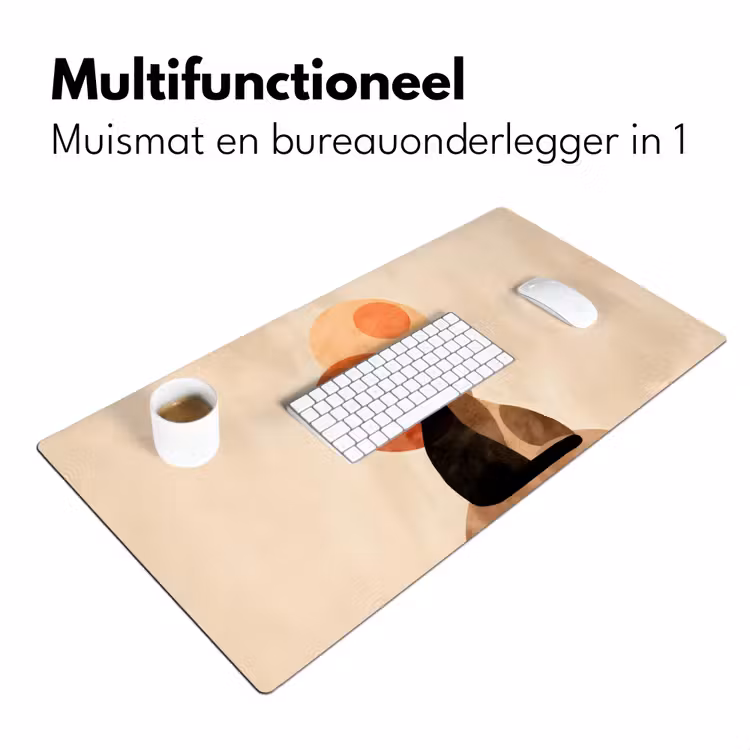 Bureau onderlegger - Katten - Zwart - Abstract - Cirkels — 6