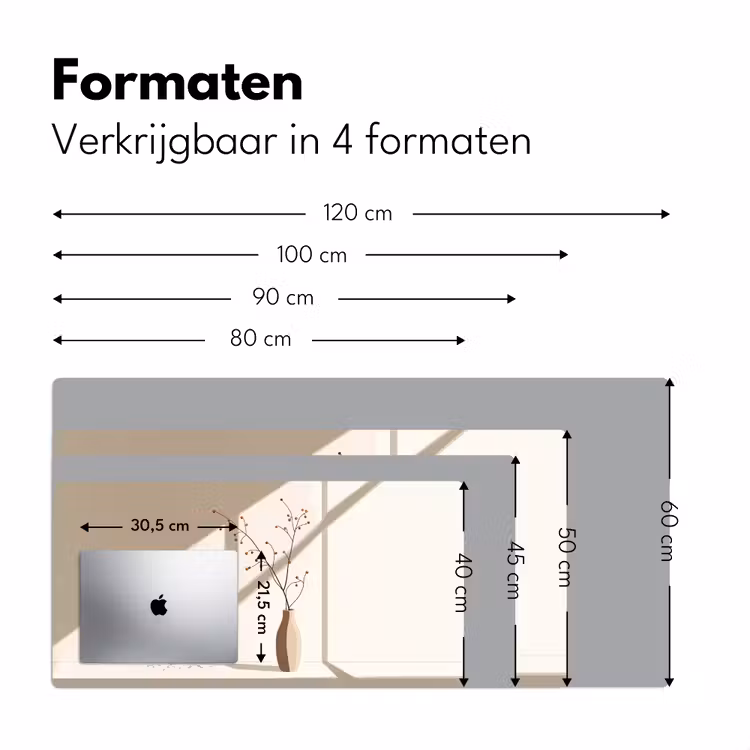 Bureau onderlegger - Vaas - Takken - Bessen - Minimalistisch — 7
