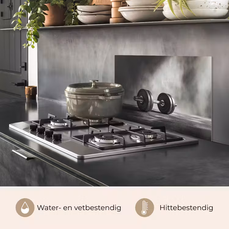 Spatscherm keuken - Halter - Gewichten - Zwart — 7