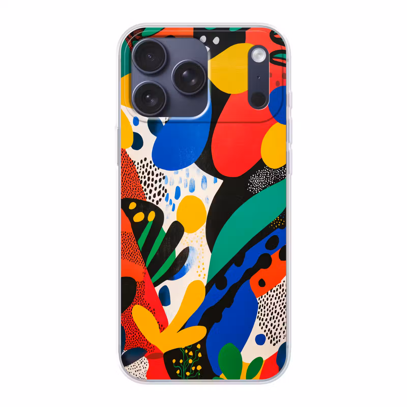 Telefoonhoesje Softcase - Abstract - Planten - Vormen - Kleurrijk — 1