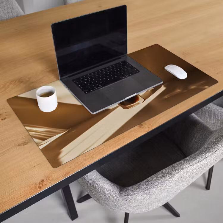 Bureau onderlegger - Glas - Ijskoffie - Schaduw - Bruin — 2