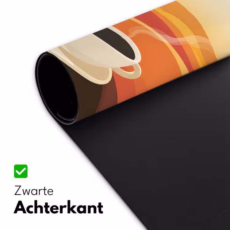 Bureau onderlegger - Koffie - Landschap - Oranje - Koffiebonen — 4
