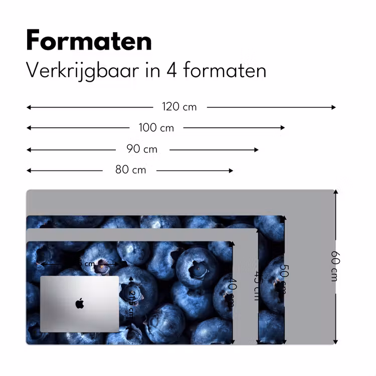 Bureau onderlegger - Bessen - Blauw - Fruit — 7