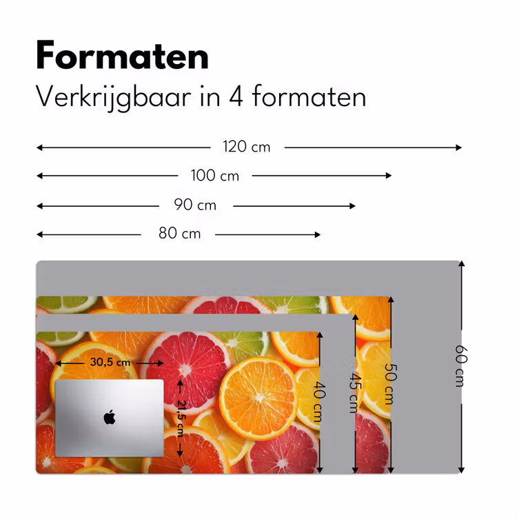 Bureau onderlegger - Fruit - Kleurrijk - Close up — 7
