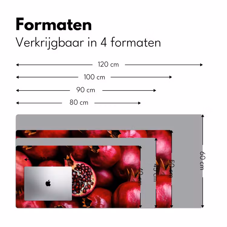 Bureau onderlegger - Granaatappel - Rood - Fruit — 7