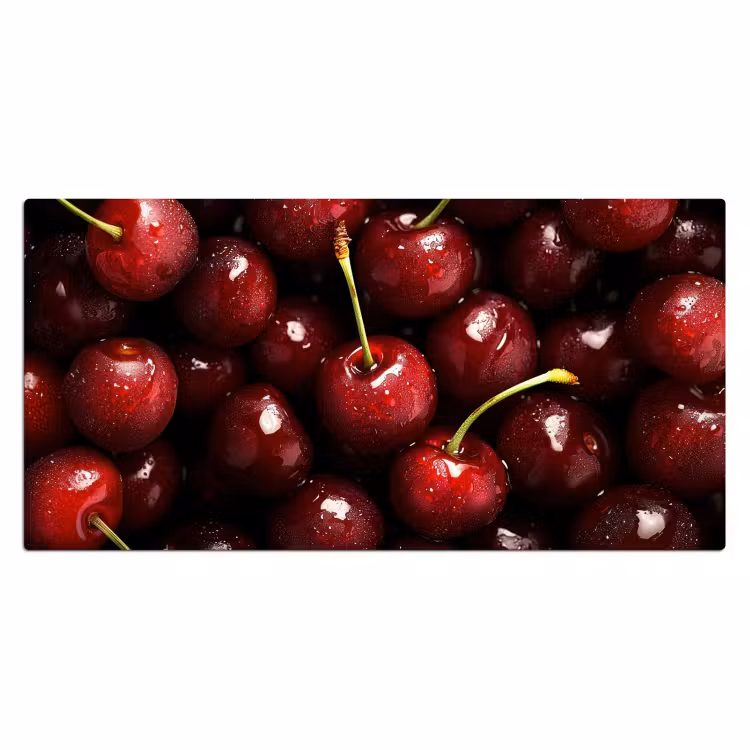 Bureau onderlegger - Rood - Fruit - Kersen — 1