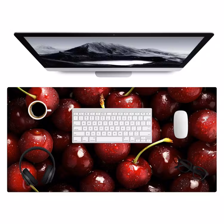 Bureau onderlegger - Rood - Fruit - Kersen — 3