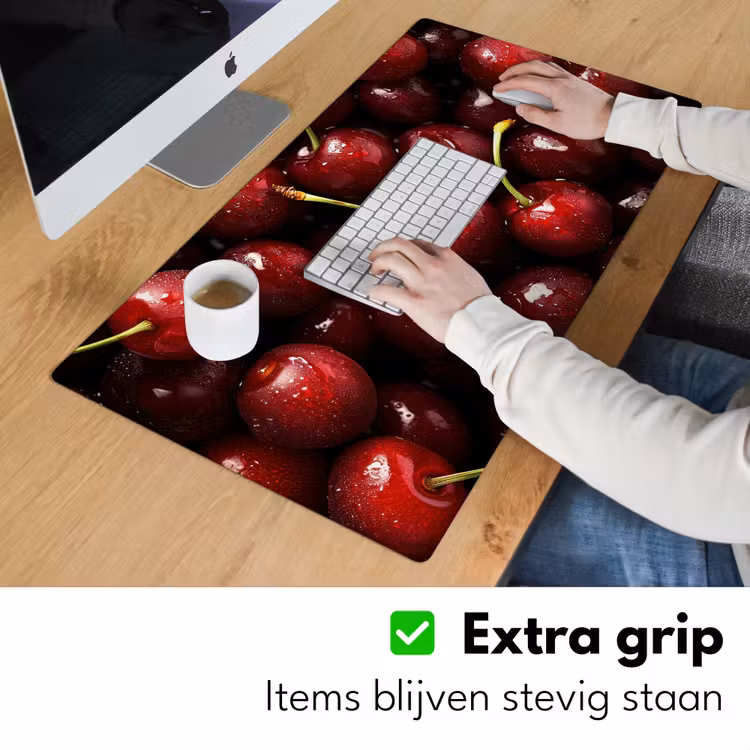 Bureau onderlegger - Rood - Fruit - Kersen — 5