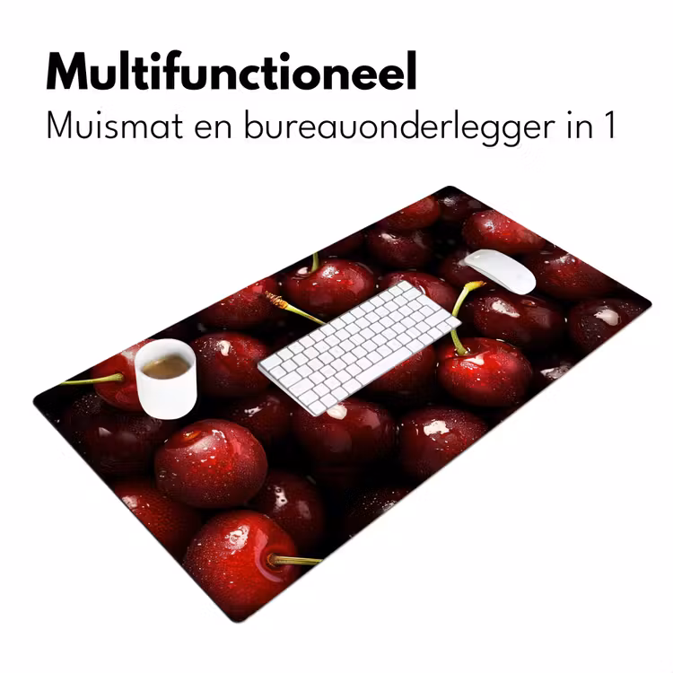 Bureau onderlegger - Rood - Fruit - Kersen — 6