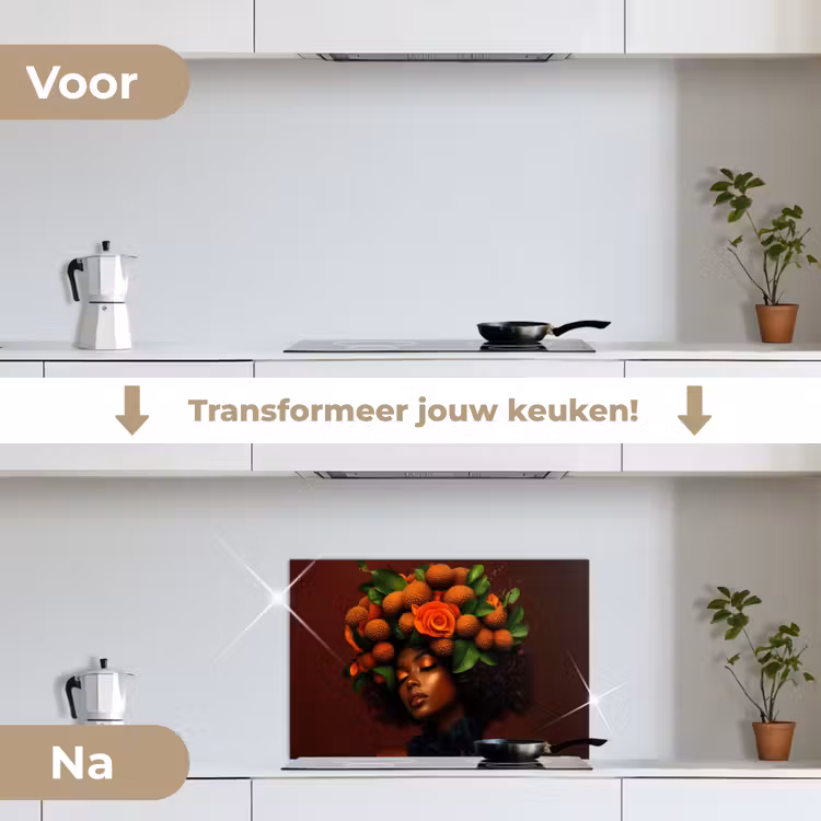 Spatscherm keuken - Vrouw - lychee - exotisch — 3