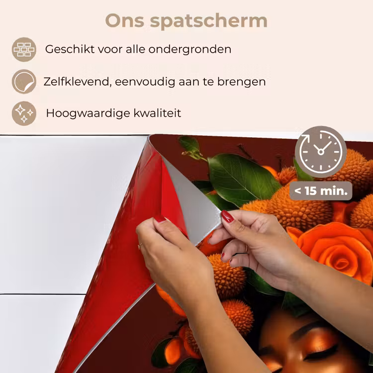 Spatscherm keuken - Vrouw - lychee - exotisch — 4