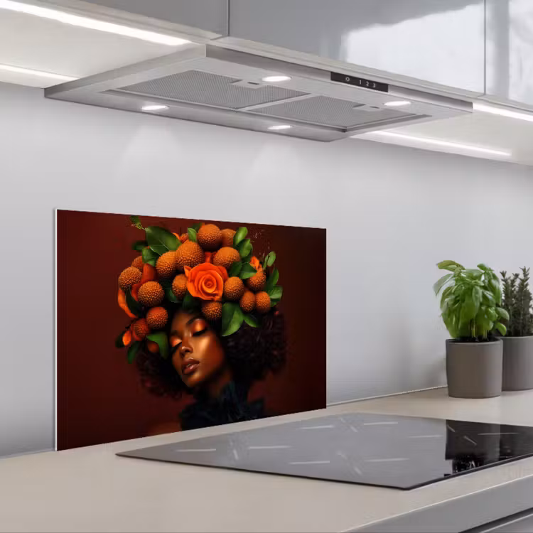 Spatscherm keuken - Vrouw - lychee - exotisch — 5