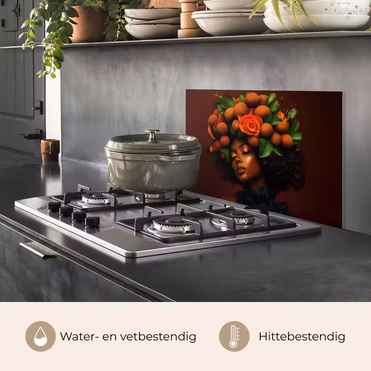 Spatscherm keuken - Vrouw - lychee - exotisch — 7
