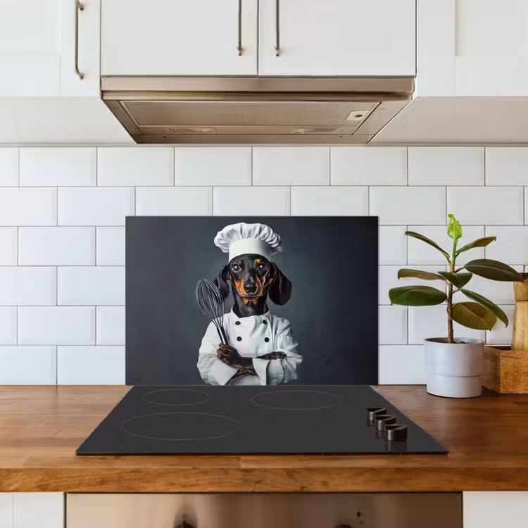 Spatscherm keuken - Hond - Garde - Kok — 6