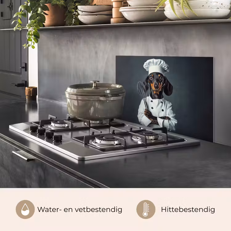 Spatscherm keuken - Hond - Garde - Kok — 7