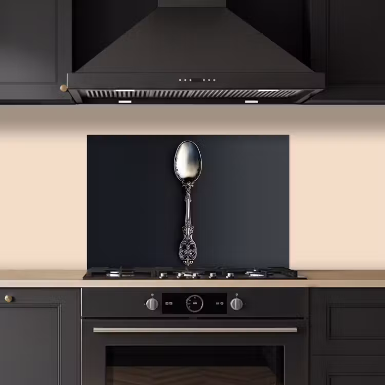 Spatscherm keuken - Lepel - Zilver - Metaal — 2