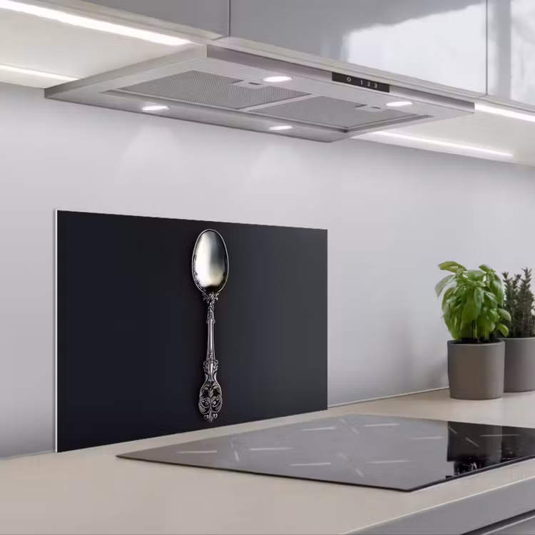 Spatscherm keuken - Lepel - Zilver - Metaal — 5