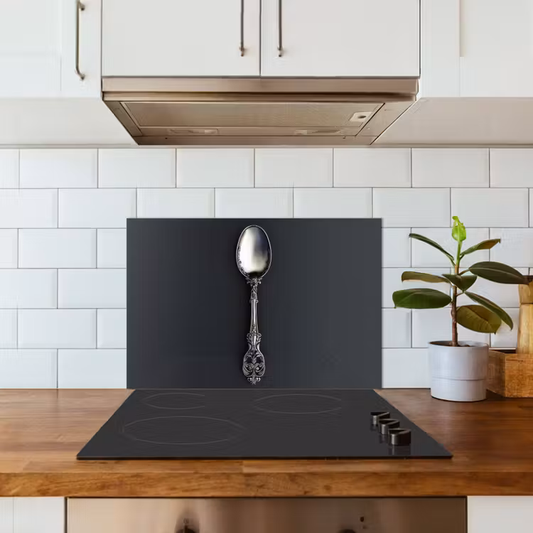 Spatscherm keuken - Lepel - Zilver - Metaal — 6