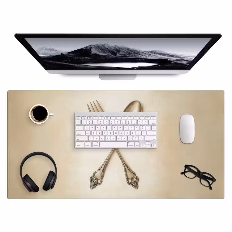 Bureau onderlegger - Beige - Vintage - Bestek — 3