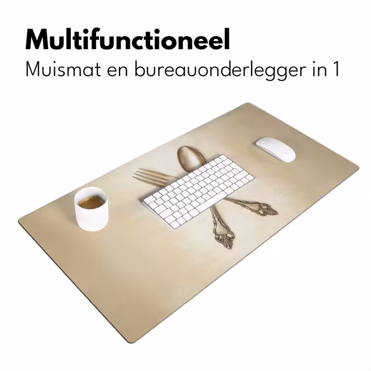 Bureau onderlegger - Beige - Vintage - Bestek — 6