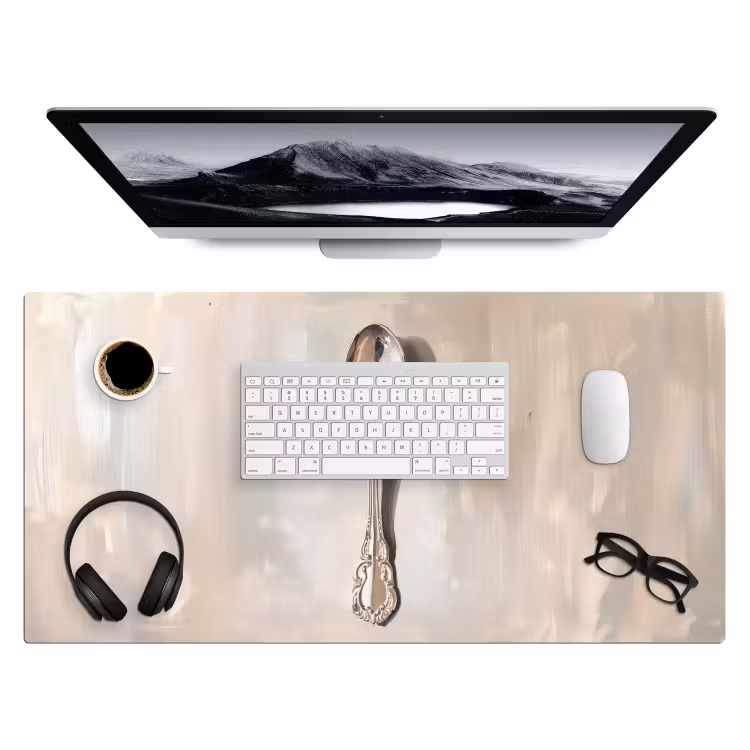 Bureau onderlegger - Lepel - Verf - Zilver — 3