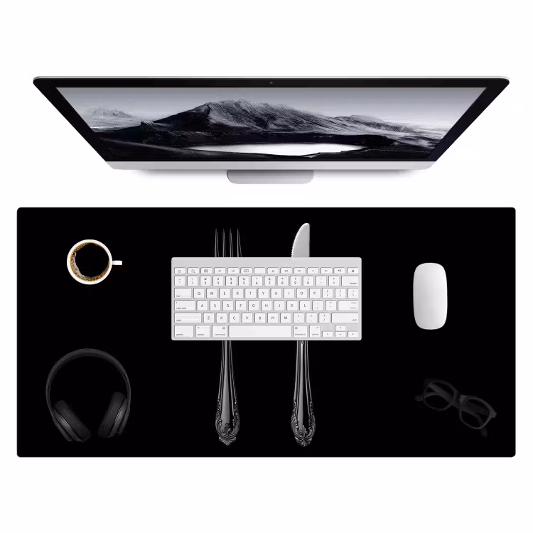 Bureau onderlegger - Vork - Mes - Zilver — 3