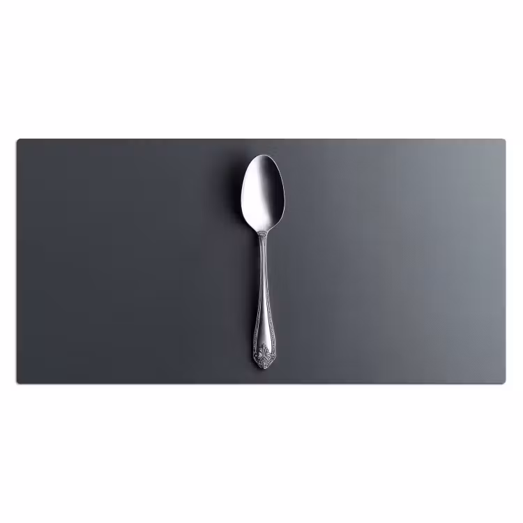 Bureau onderlegger - Zilver - Metaal - Lepel — 1