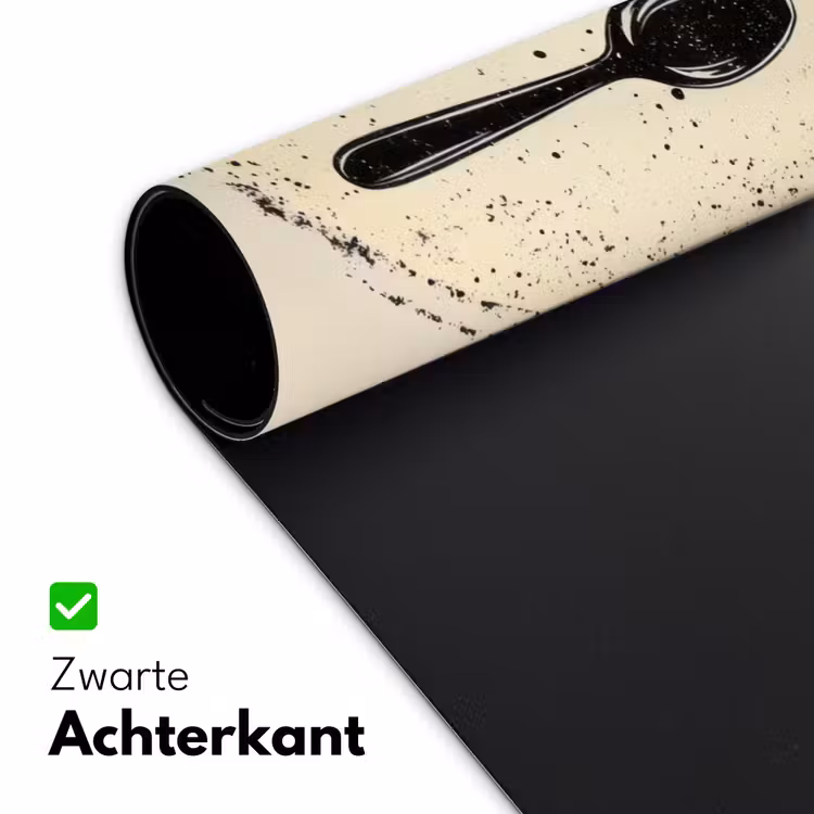Bureau onderlegger - Zwart - Bestek - Rondje — 4