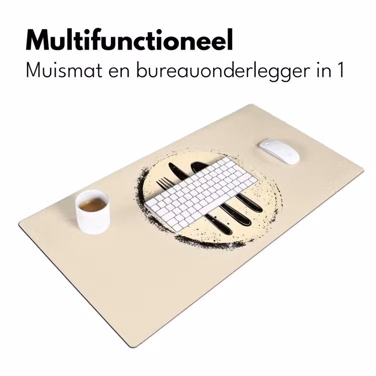 Bureau onderlegger - Zwart - Bestek - Rondje — 6