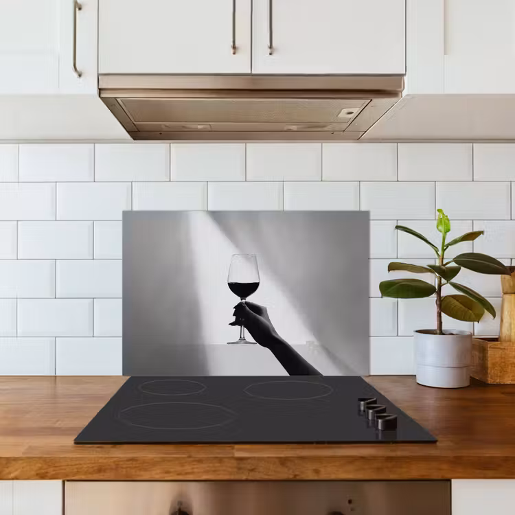 Spatscherm keuken - Lichtinval - Wijn - Rood - Glas — 6