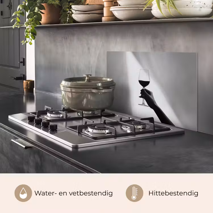 Spatscherm keuken - Lichtinval - Wijn - Rood - Glas — 7